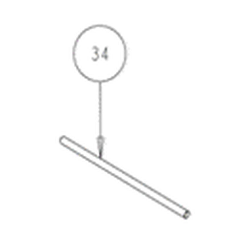 Truvox 03-6000-0500 HC250 axle - parts diagram