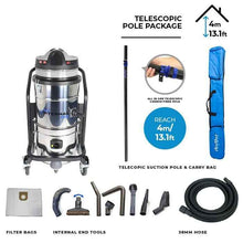 skyVac Internal 150 With High Reach Telescopic Suction Pole or Push Fit Poles - Commercial Cleaning Machines Ltd