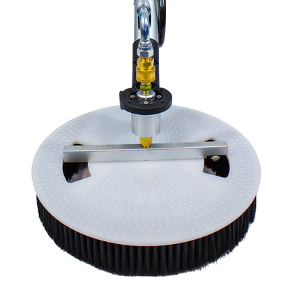 Equip2clean Aquaspray® Rotary Solar Panel/Roof Cleaning Brush With 18ft Telescopic Lance