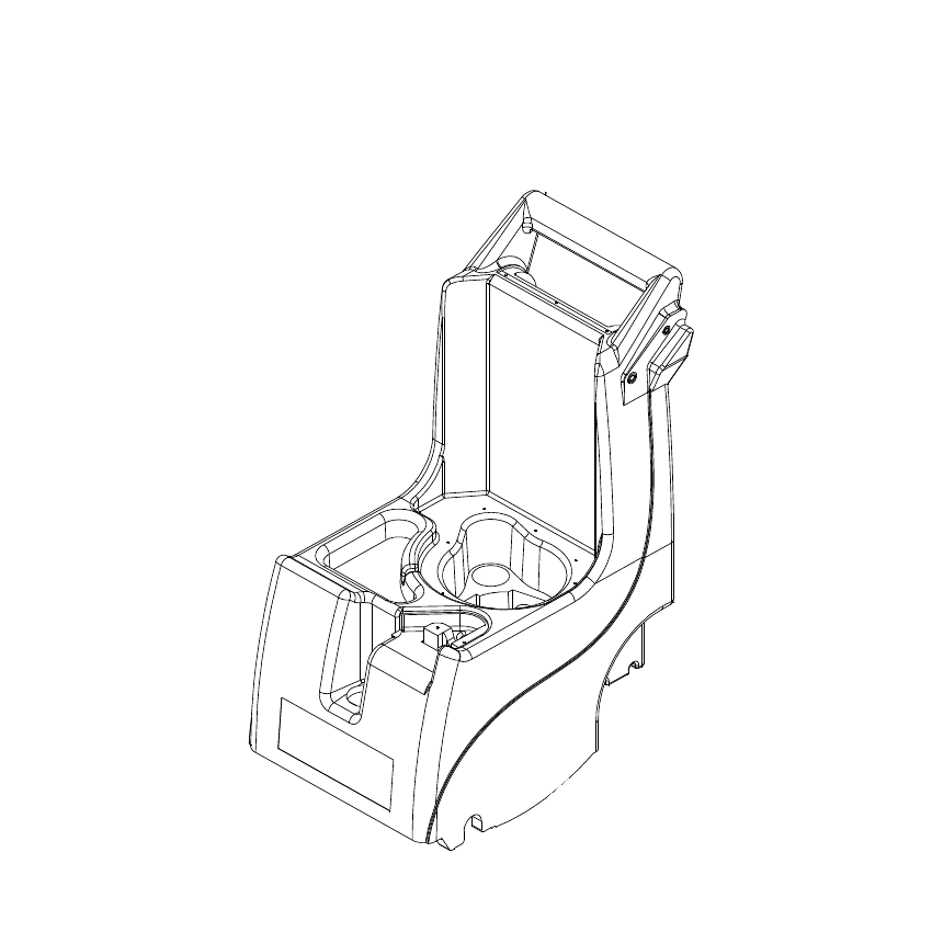 Truvox 03-6013-0067 HC250 solution tank - parts diagram