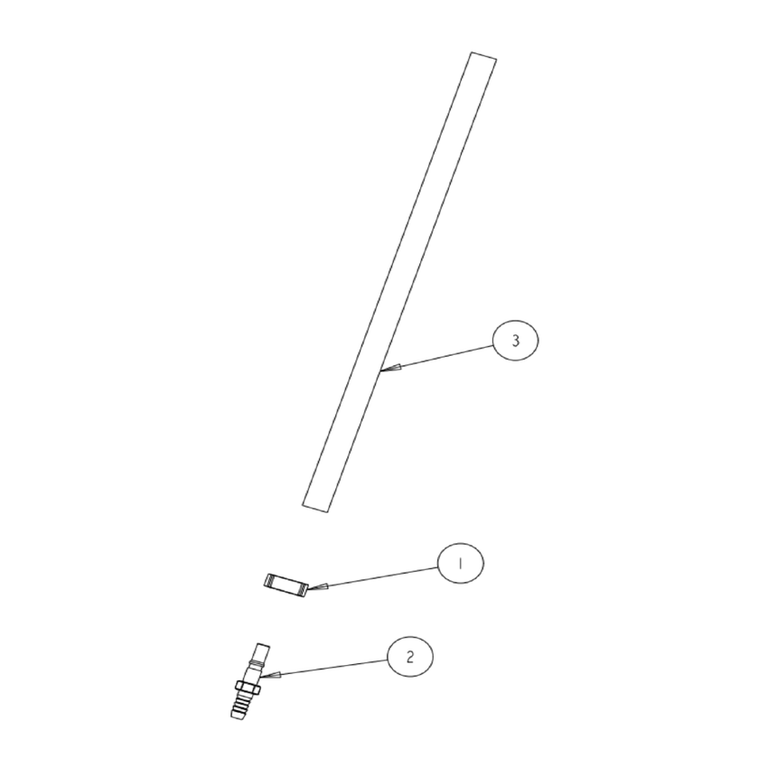 Truvox 05-3427-0000 drain hose assembly - exploded parts diagram