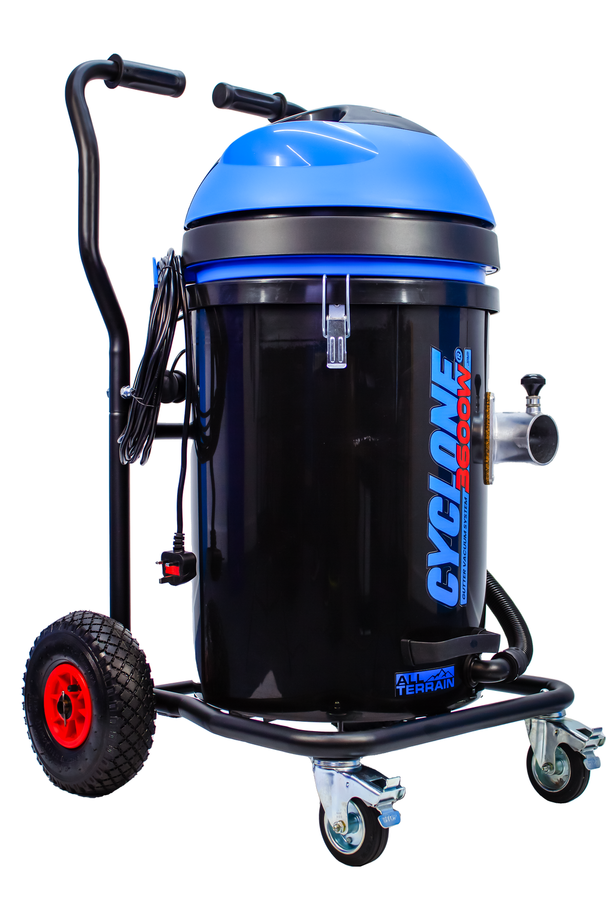 Kiam Products Kiam CYCLONE® All Terrain Gutter Vacuum System 3600W 76L Polypropylene (Black)