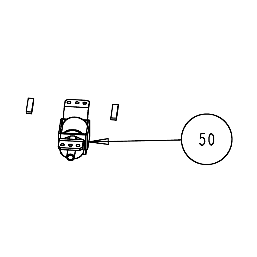 Truvox 04-3393-0000 pump with mounts - parts diagram reference 50