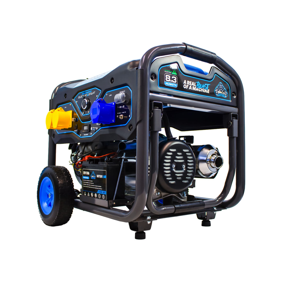 Equip2clean Gorilla Power 8300W Dual-Fuel Generator with Electric Start - GP8300E-DF - High-Capacity & Reliable Power