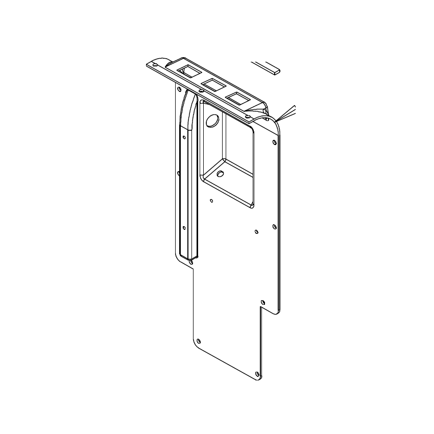 Truvox 03-5987-0500 rear electrical panel - parts diagram