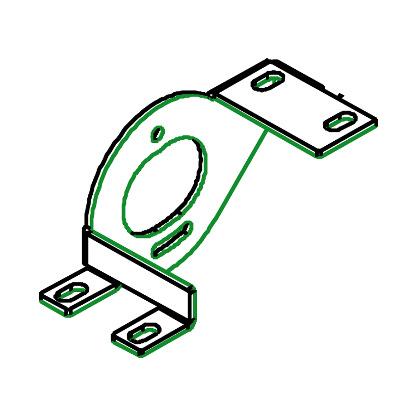 Truvox 03-6038-0000 motor mounting bracket - parts diagram