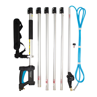 Kiam Products AquaReach Pro 5.4m (18') LIGHTWEIGHT Telescopic Lance with FREE HARNESS