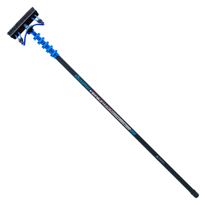 Aquaspray Venom Aquaspray® Venom 25ft Hybrid 70% Carbon, 30% Fiberglass Waterfed Window Cleaning Pole – 5 Sections