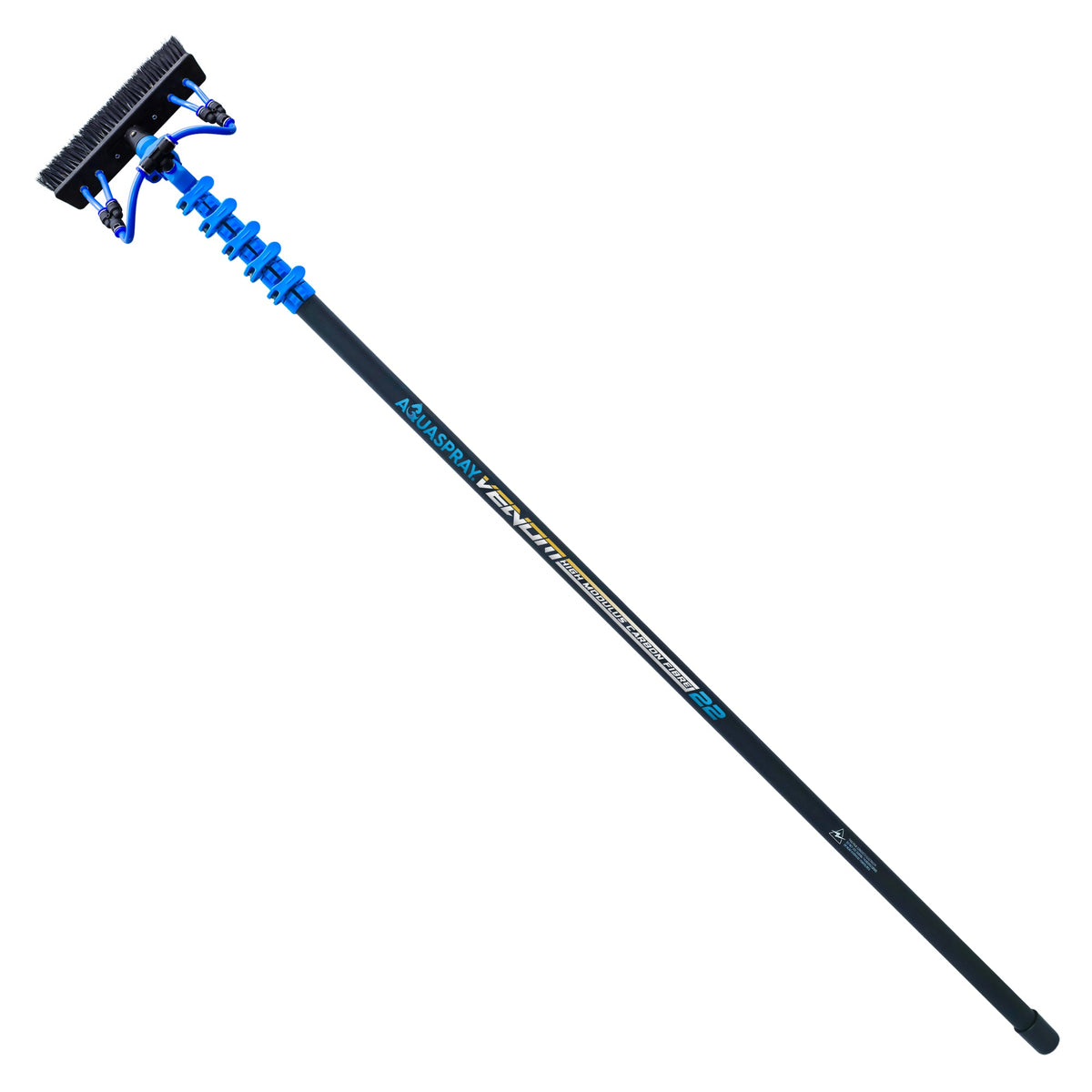 Aquaspray Venom Aquaspray® Venom 22ft 30T High-Mod Waterfed Window Cleaning Pole – 5-Section