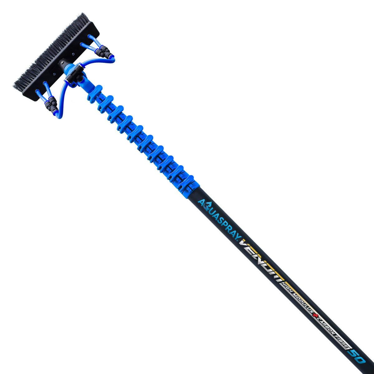 Aquaspray Venom Aquaspray® Venom 50ft 40T High-Mod Waterfed Window Cleaning Pole – 10-Section