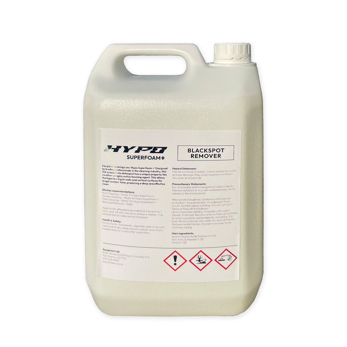 Equip2clean Hypo SuperFoam+ (Blackspot Remover) Softwash Solution