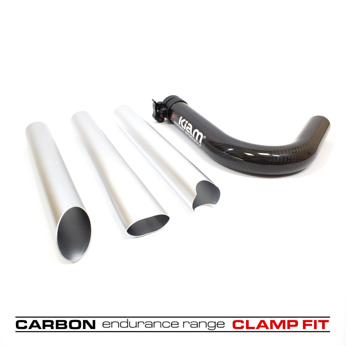 Kiam Products Clamped Carbon Fibre Gutter Vacuum Pole Kits (51mm Diameter) 20ft-40ft