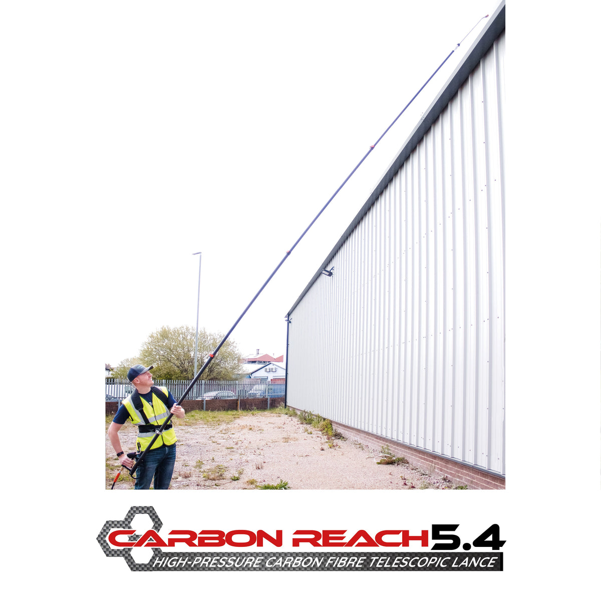 Kiam Products Carbon Reach 5.4 Metre Telescopic Carbon Fibre Lance