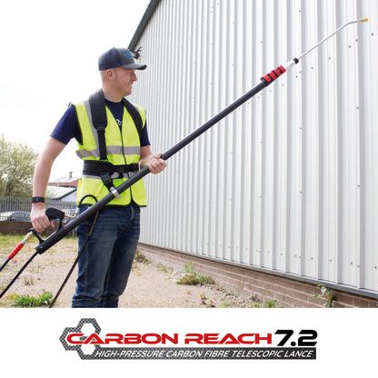 Kiam Products Carbon Reach 7.2 Metre Telescopic Carbon Fibre Lance