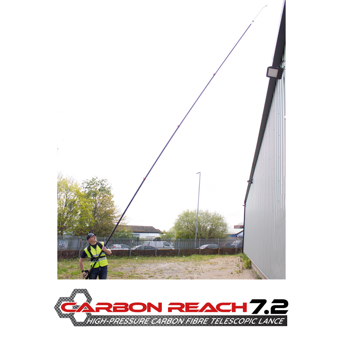 Kiam Products Carbon Reach 7.2 Metre Telescopic Carbon Fibre Lance