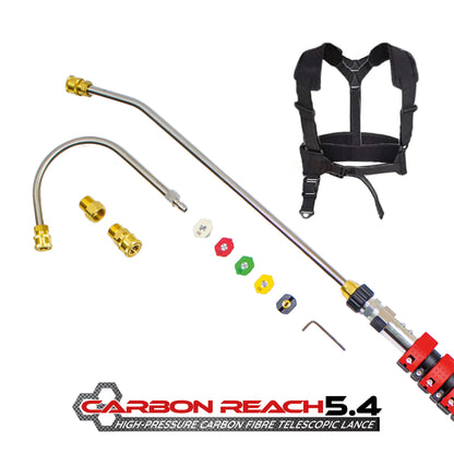 Kiam Products Carbon Reach 5.4 Metre Telescopic Carbon Fibre Lance