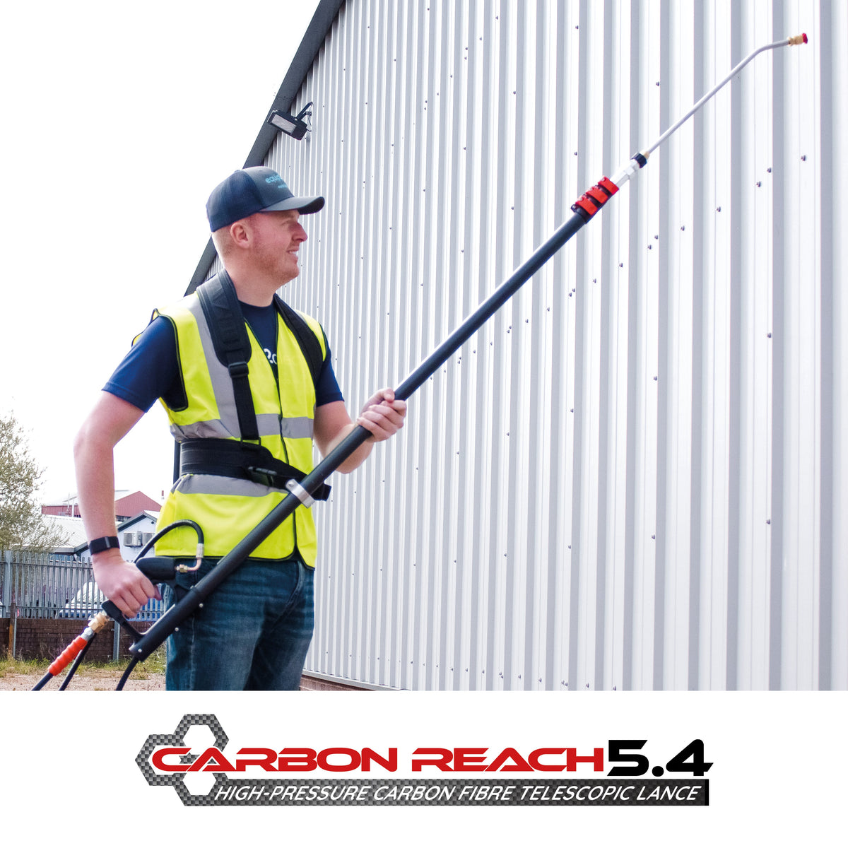 Kiam Products Carbon Reach 5.4 Metre Telescopic Carbon Fibre Lance