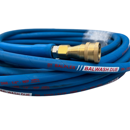 Astrox 25ft Rough Textured Carpet Cleaner Solution Hose With QR Fittings
