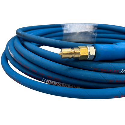 Astrox 25ft Rough Textured Carpet Cleaner Solution Hose With QR Fittings