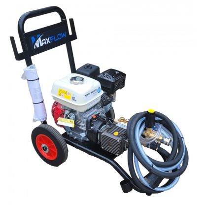 Maxflow Semi-Industrial Pressure Washer - Honda GX200 14 LPM Upright Frame