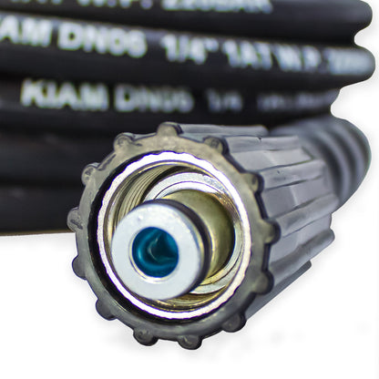 Kiam Products M22 Female - M22 Female Heavy Duty 1/4" Rubber Pressure Washer Hose