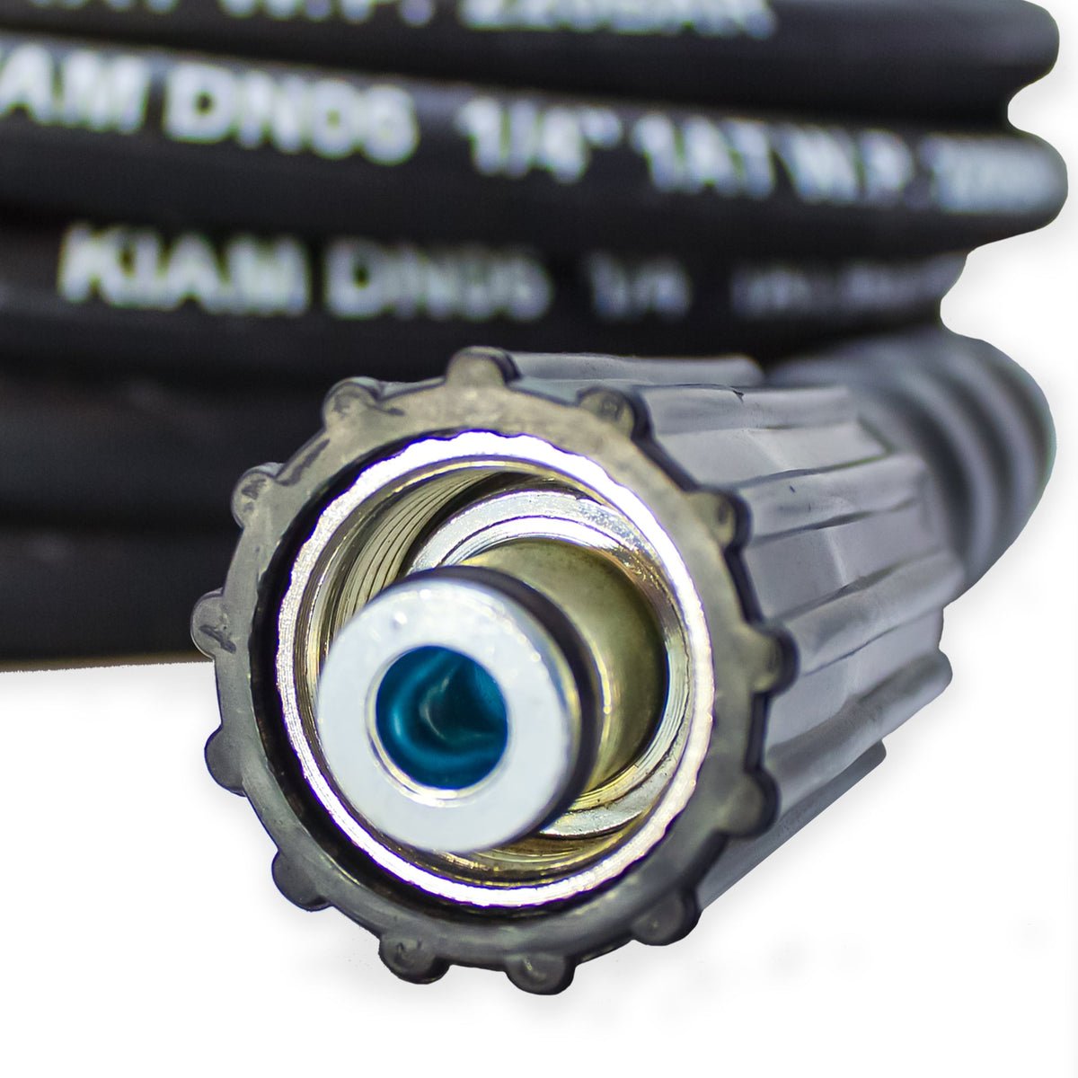 Kiam Products M22 Female - M22 Female Heavy Duty 1/4" Rubber Pressure Washer Hose