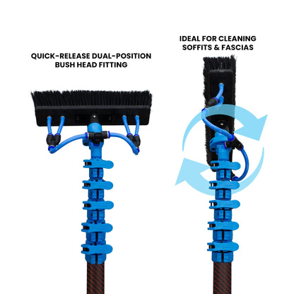 Aquaspray Venom Aquaspray® Venom 40ft 100% Carbon Kevlar Insulated Waterfed Window Cleaning Pole 8-Section