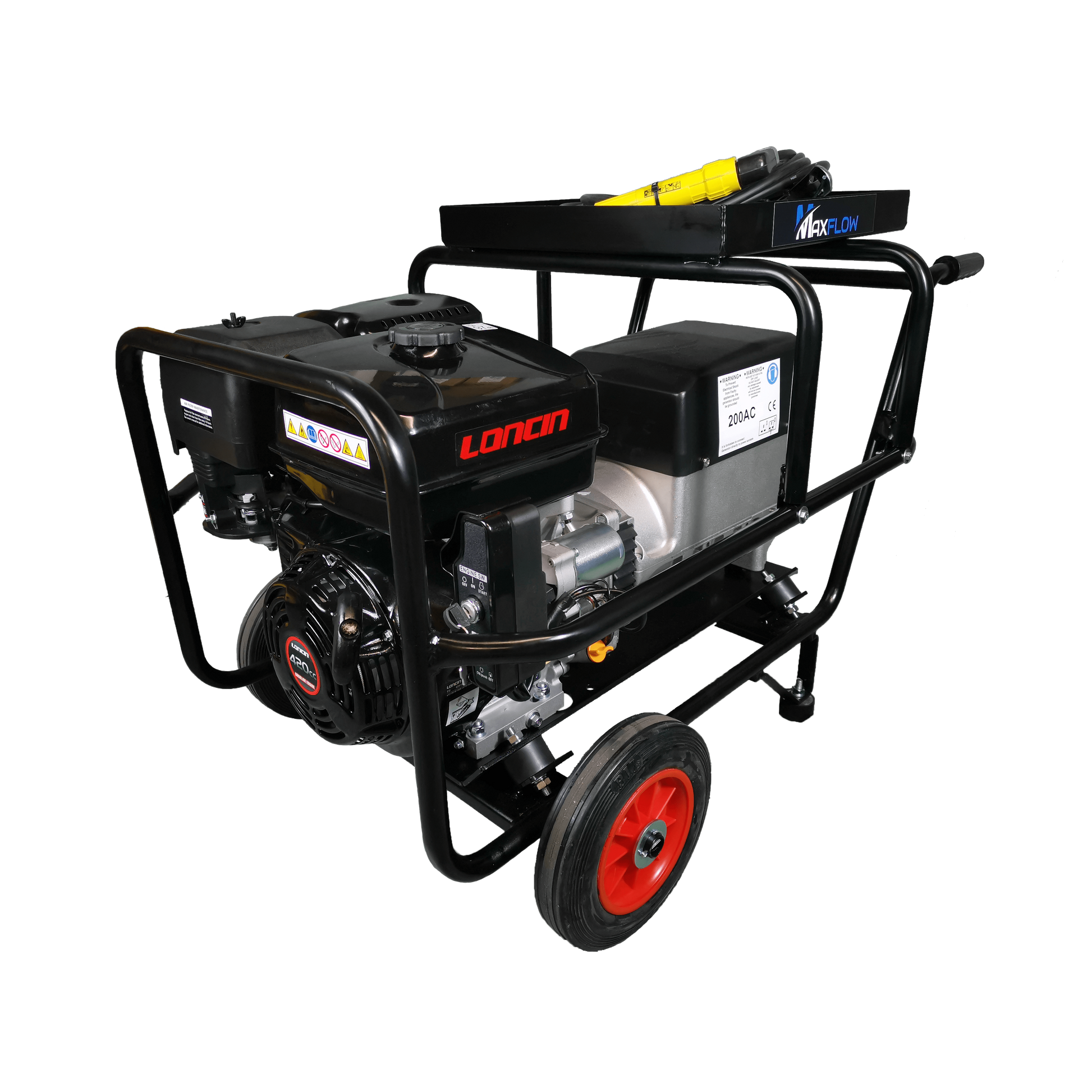 200A [DC] Loncin Welder - Generator - Electric Start [Trolley Frame]