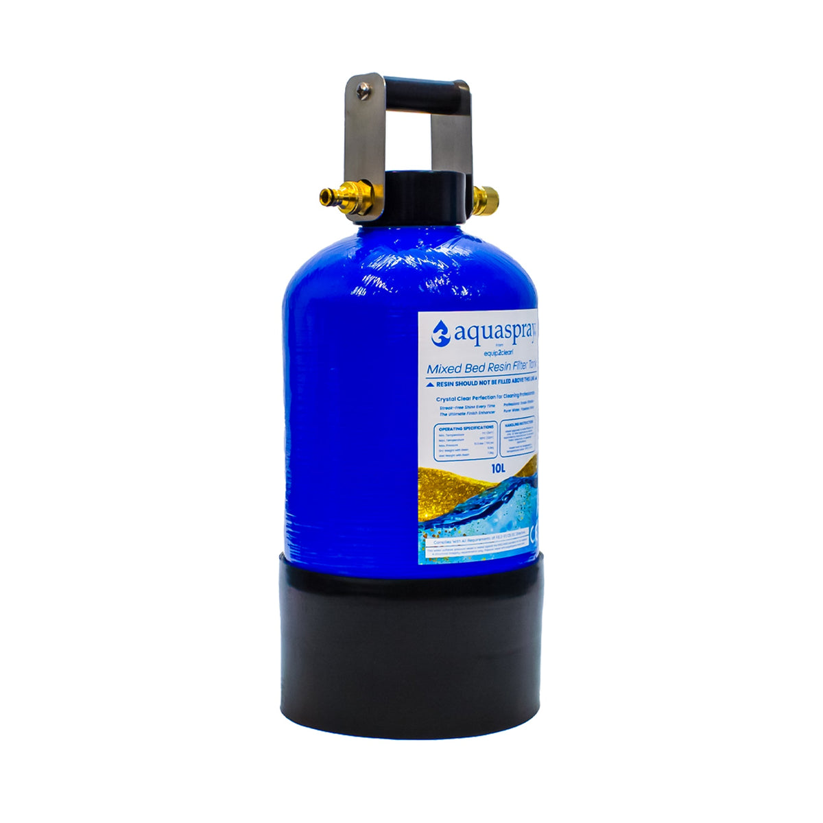 Equip2clean Aquaspray® De-Ionising Water Filter Carry Tank 10, 15 or 25 Litre (Inc. Resin)