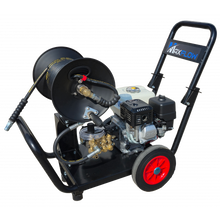 Maxflow Semi-Industrial Pressure Washer - Honda GX200 12LPM Drop Handle Frame + Reel
