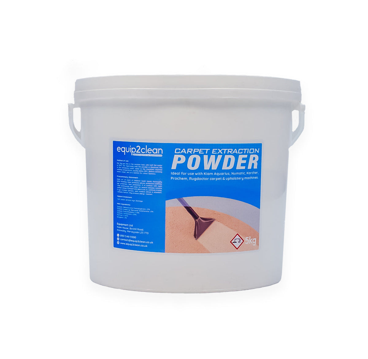 Kiam Products 5kg Carpet and Upholstery Detergent Powder