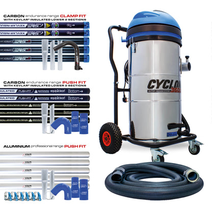 Kiam Products Kiam CYCLONE® All Terrain Gutter Vacuum System 3600W 100L Stainless Steel