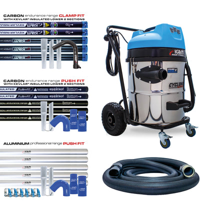 Equip2clean Cyclone Lite® KV60 Gutter Vacuum 3600W - Side Entry