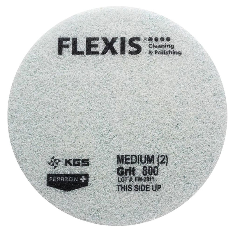 Flexis Ferrzon Diamond Floor Pads - Blue Medium 800 - Pack of 2