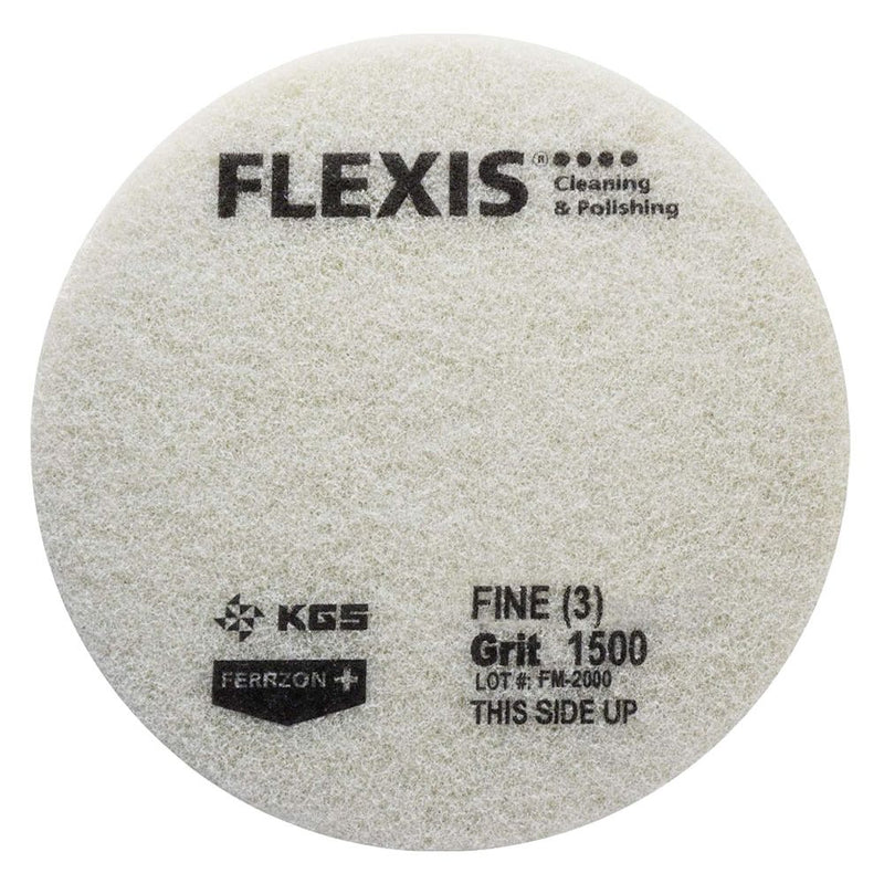 Flexis Ferrzon Diamond Floor Pads - Yellow Fine 1500 - Pack of 2