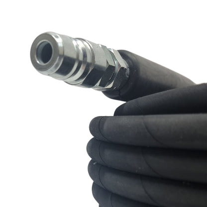 Kiam Products TEMA Male - TEMA Female Quick Release Heavy Duty 5/16" Rubber Pressure Washer Hose