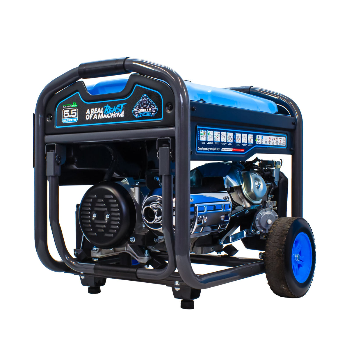 Equip2clean Gorilla Power 5500W Dual-Fuel Generator with Electric Start - GP5500E-DF – Reliable & Fuel Efficient