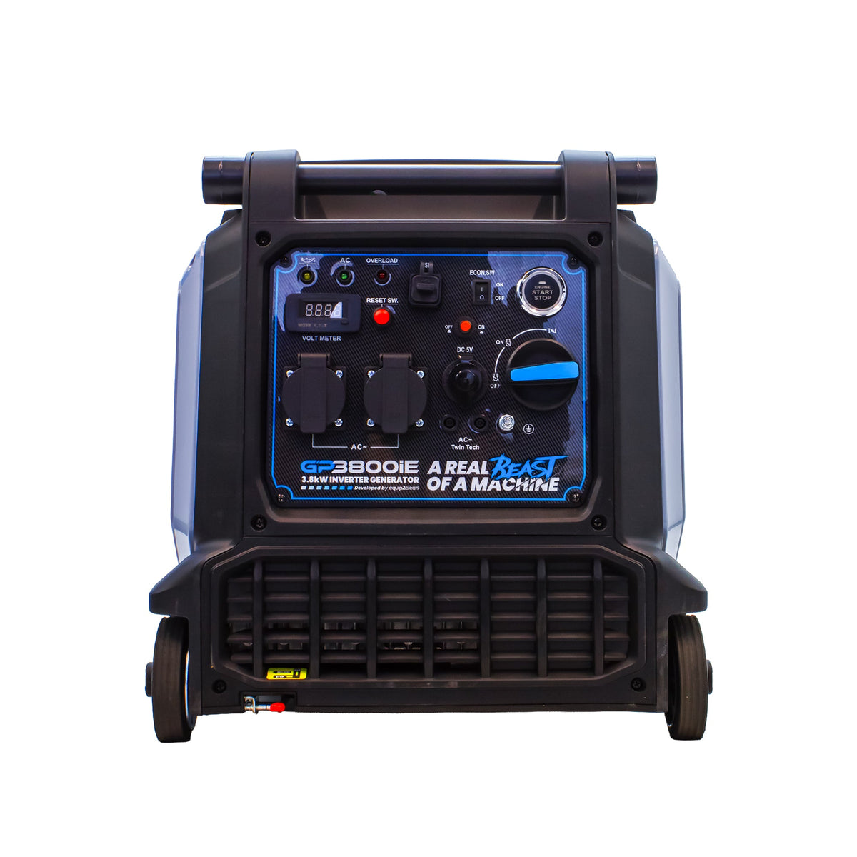 Equip2clean Gorilla Power 3800W Inverter Suitcase Generator with Electric Start - GP3800iE – Reliable Power On-The-Go