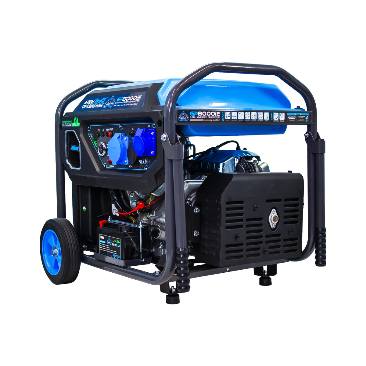 Equip2clean Gorilla Power 8000W Inverter Open Frame Generator with Electric Start - GP8000iE – High Performance & Fuel Efficient