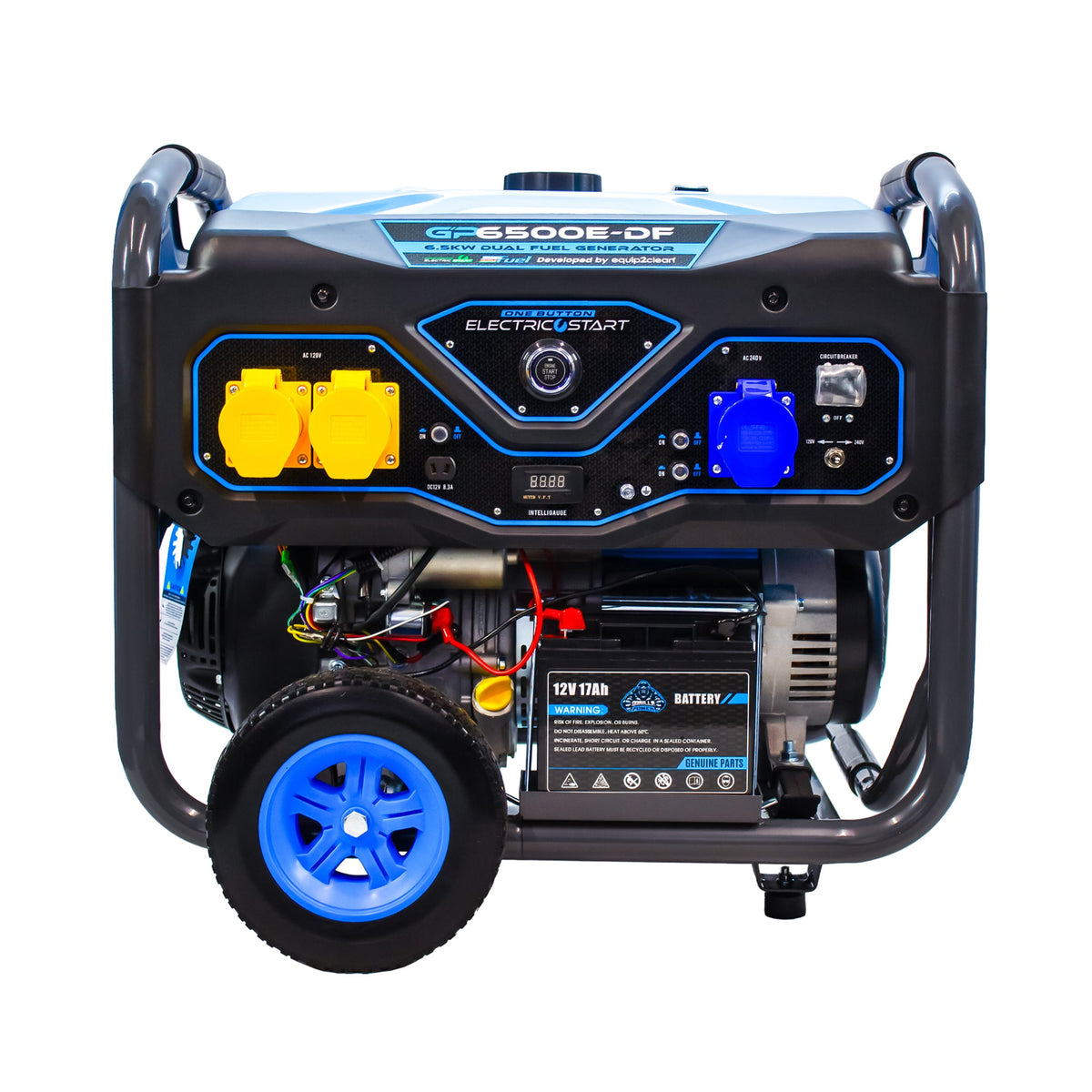 Equip2clean Gorilla Power 6500W Dual-Fuel Generator with Electric Start - GP6500E-DF – High Performance & Versatile Power