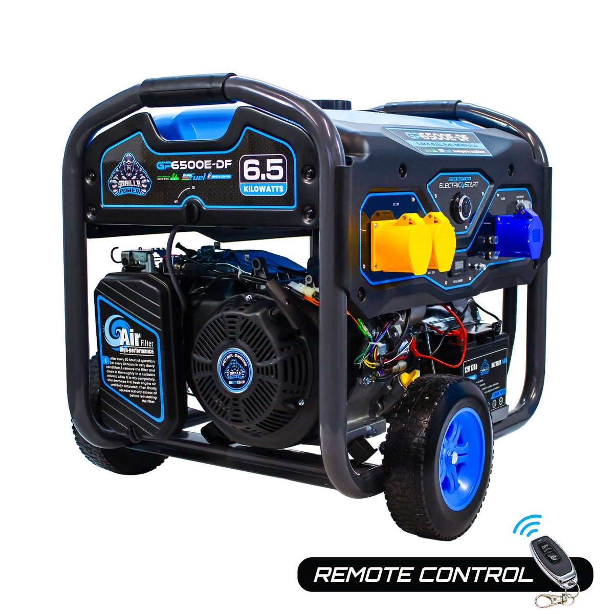 Equip2clean Gorilla Power 6500W Dual-Fuel Generator with Electric Start - GP6500E-DF – High Performance & Versatile Power