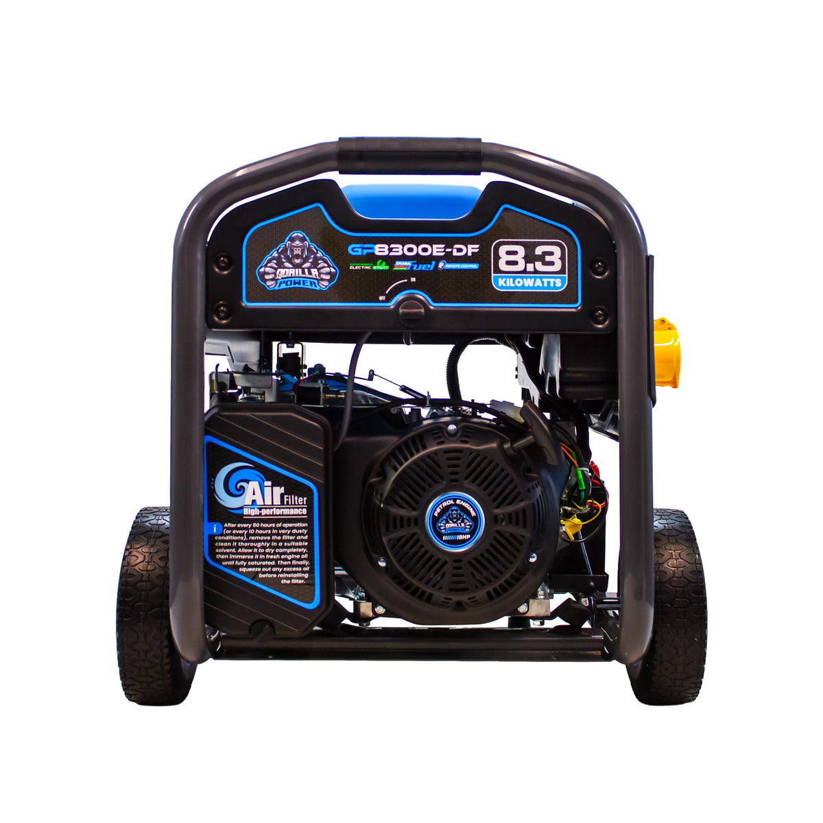 Equip2clean Gorilla Power 8300W Dual-Fuel Generator with Electric Start - GP8300E-DF - High-Capacity & Reliable Power