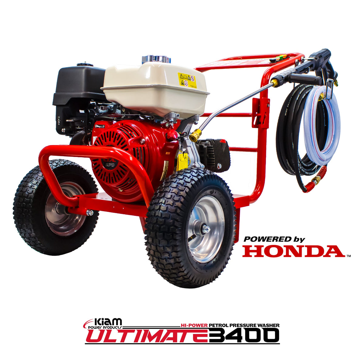 Kiam Products Kiam 3400P Petrol Pressure Washer Honda GX270 Engine 3400 PSI 15 LPM