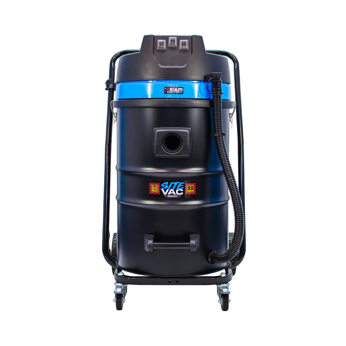 Kiam Products Kiam SiteVac KV80-3 3600W Triple Motor Industrial Wet and Dry Vacuum Cleaner (Car wash / Gutter Cleaning)