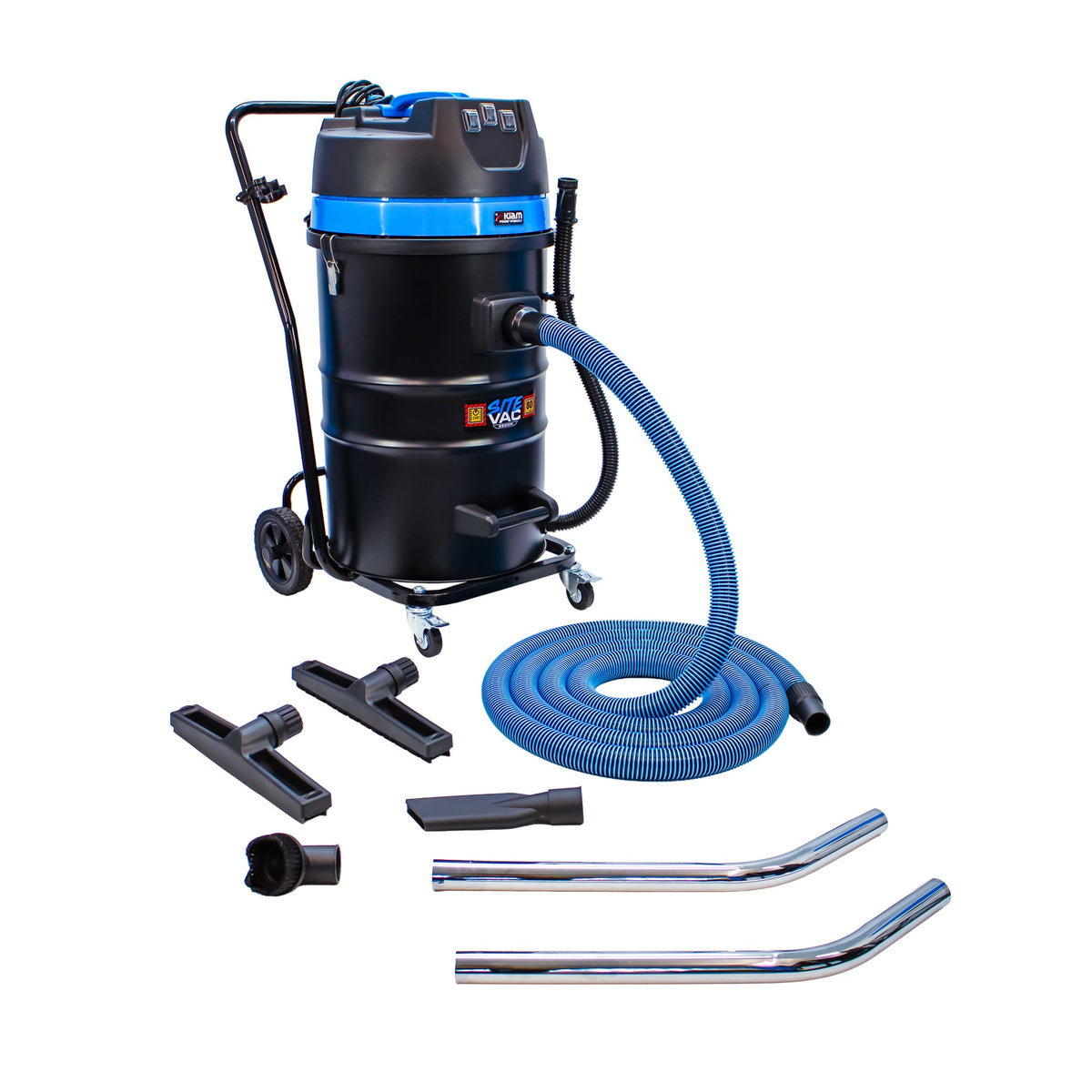 Kiam Products Kiam SiteVac KV80-3 3600W Triple Motor Industrial Wet and Dry Vacuum Cleaner (Car wash / Gutter Cleaning)
