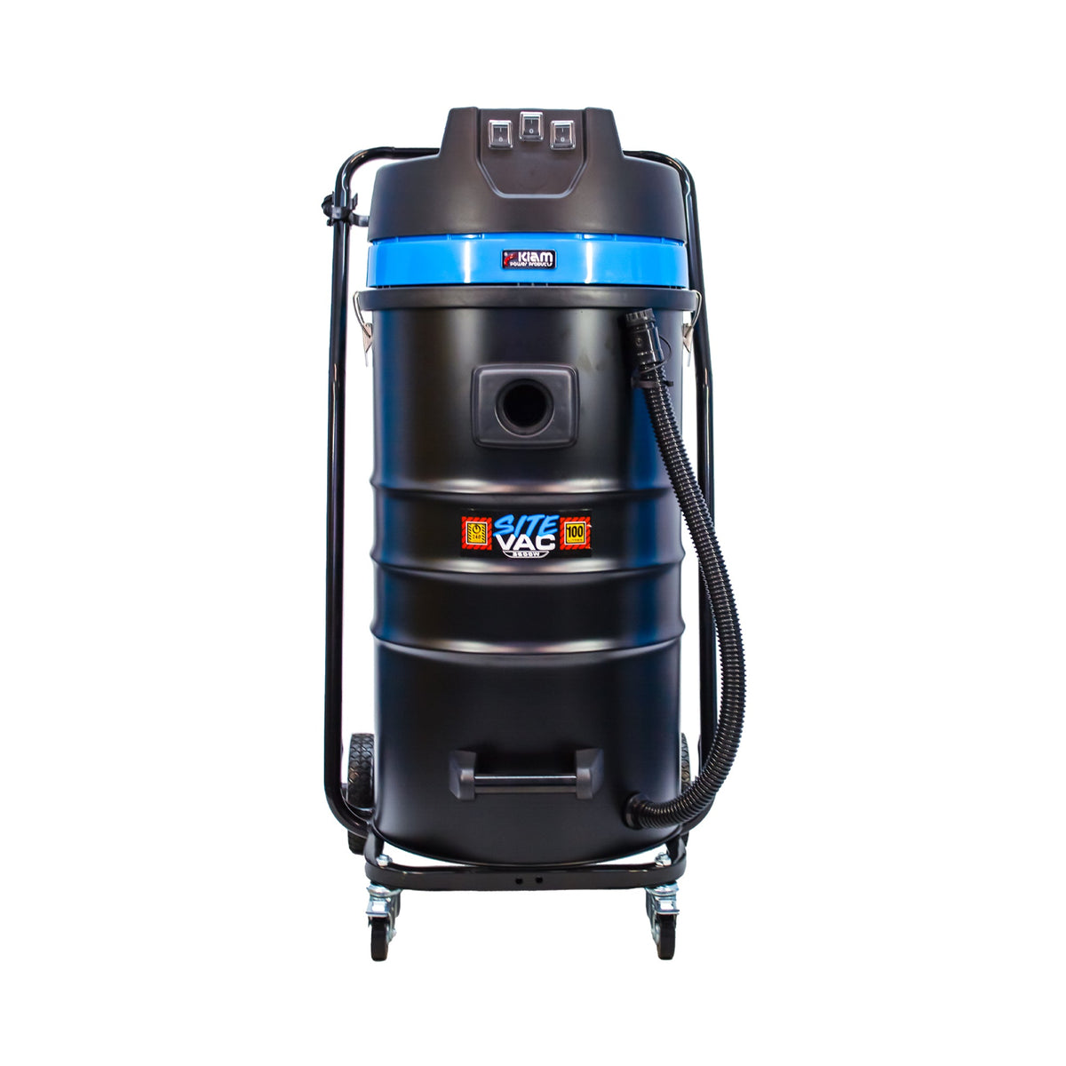 Kiam Products Kiam SiteVac KV100-3 3600W Triple Motor Industrial Wet and Dry Vacuum Cleaner (Car wash / Gutter Cleaning)