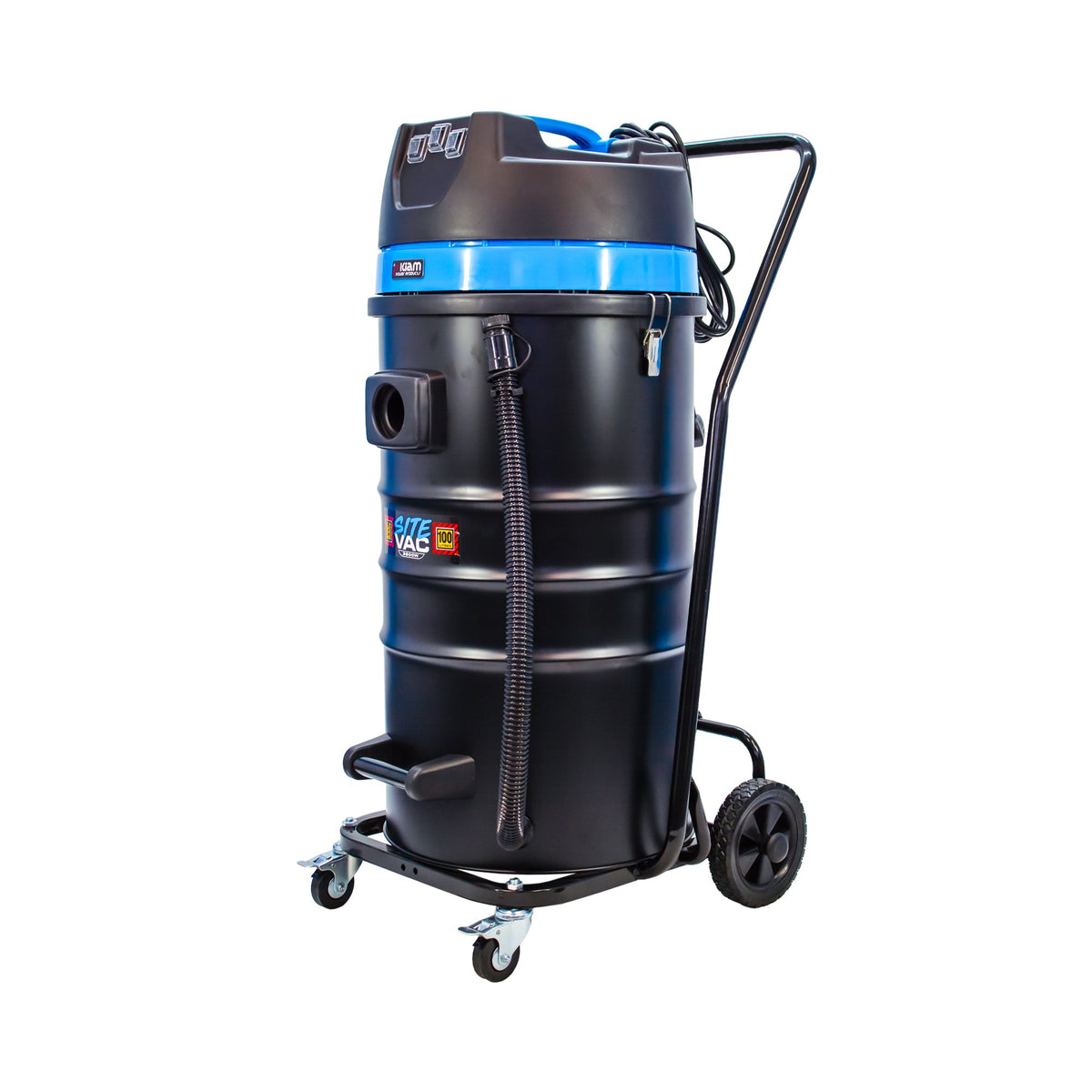 Kiam Products Kiam SiteVac KV100-3 3600W Triple Motor Industrial Wet and Dry Vacuum Cleaner (Car wash / Gutter Cleaning)