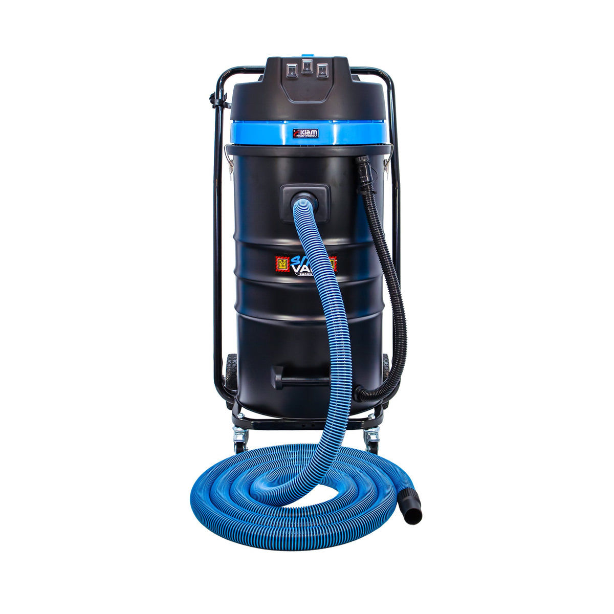 Kiam Products Kiam SiteVac KV100-3 3600W Triple Motor Industrial Wet and Dry Vacuum Cleaner (Car wash / Gutter Cleaning)