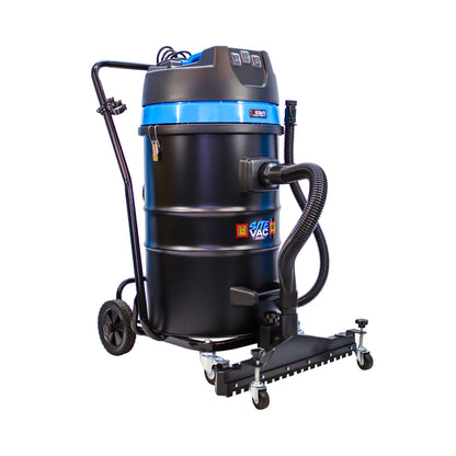 Kiam Products SiteVac® KV80-3F – Triple Motor Warehouse Vacuum (3600W) with Front-Mounted Squeegee