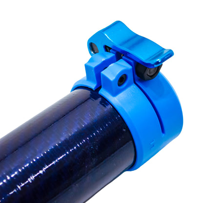 Kiam Products Clamped Carbon Fibre Gutter Vacuum Pole Kits (51mm Diameter) 20ft-40ft